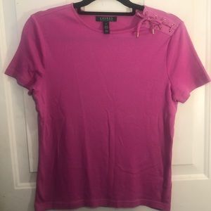 Pink Lauren Ralph Lauren 100% cotton short sleeve